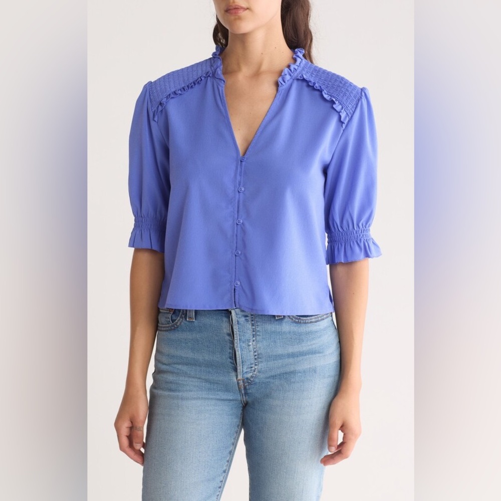 French Connection Blue Blouse